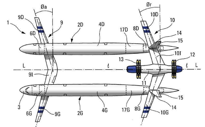Airbus Twin Fuselage Airplane