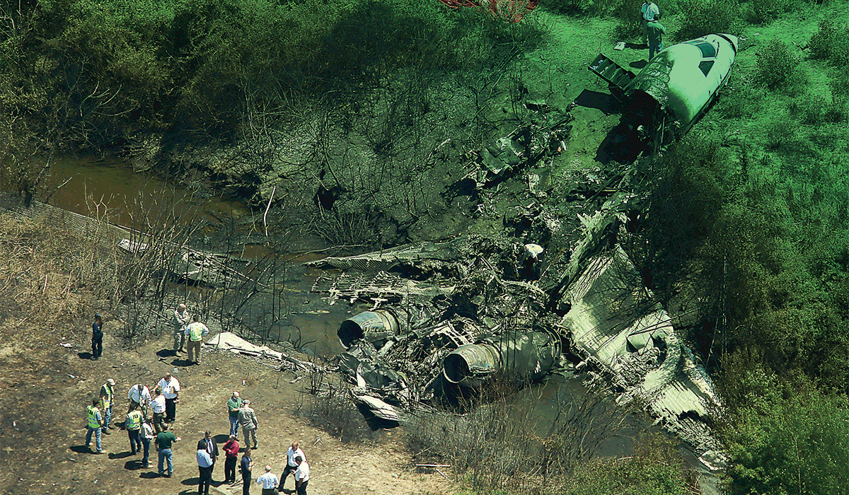 crash scene
