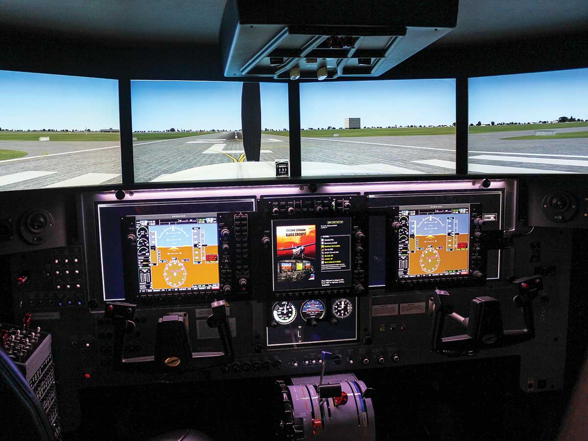 glass-panel cockpit