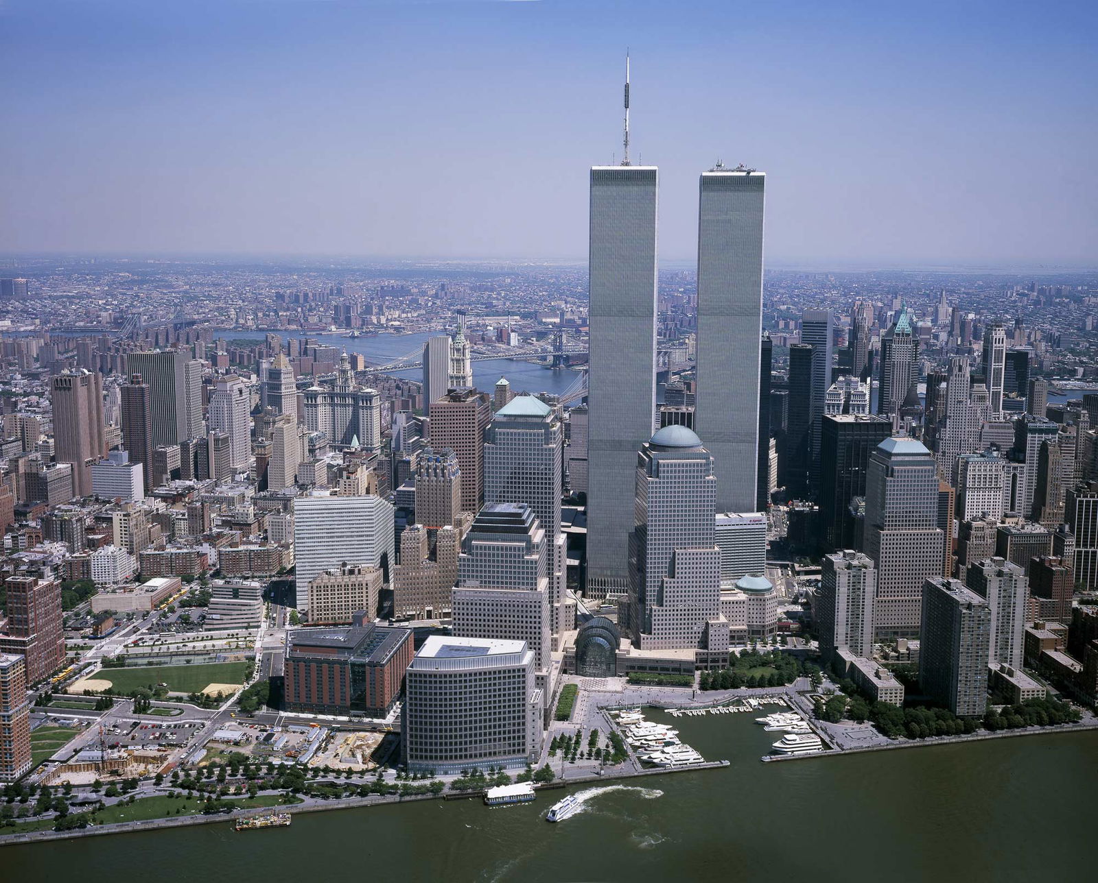 Manhattan skyline before 9/11