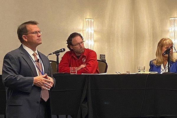 From left to right, Randy Rowles (HAI and a DPE), Petter Reddan (DPE) and Mary Schu (DPE).