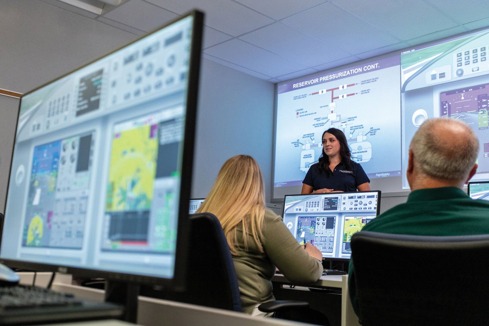 Ground school at FlightSafety International
