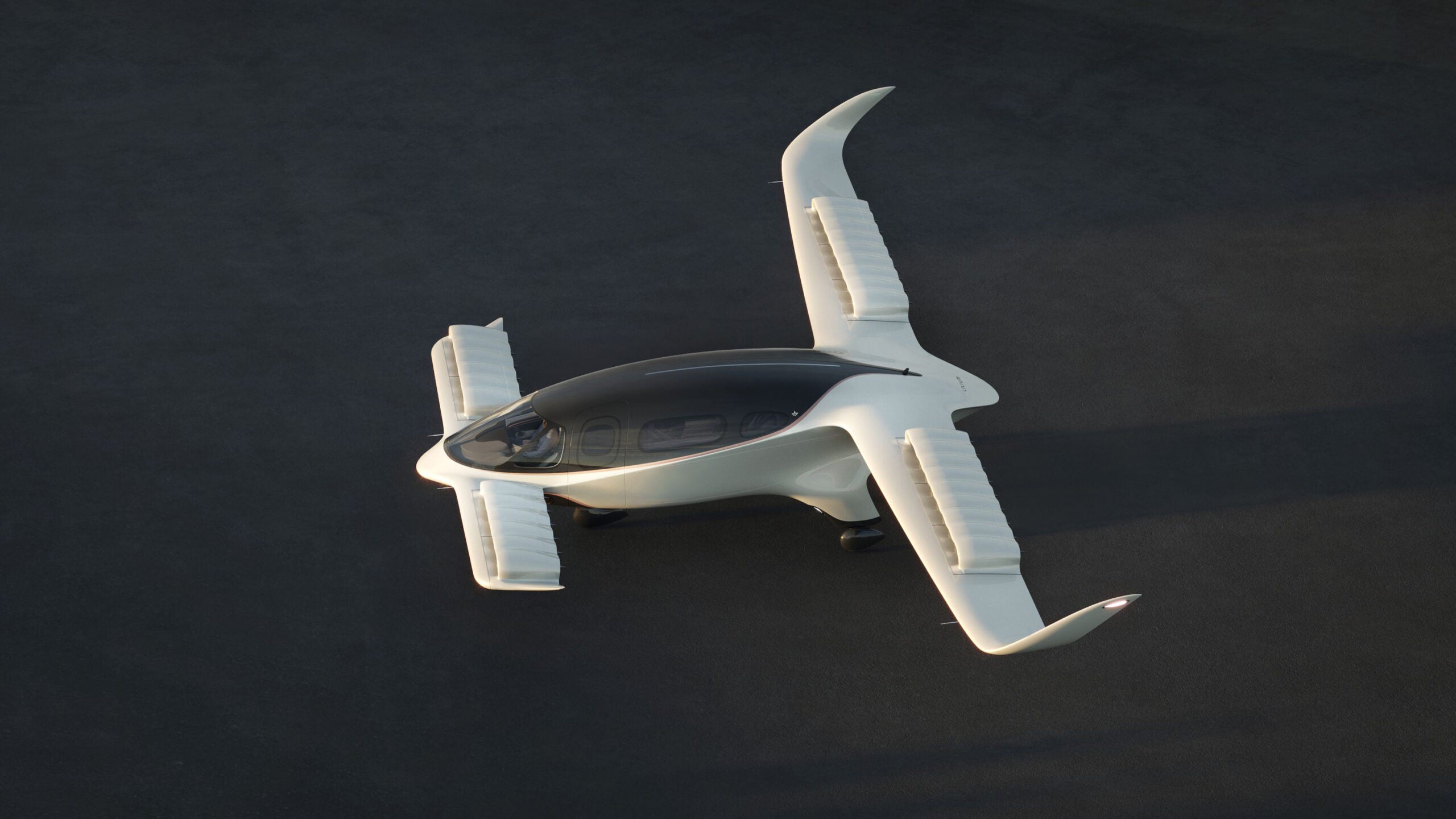 Artist Rendering of a Lilium Jet in Flight