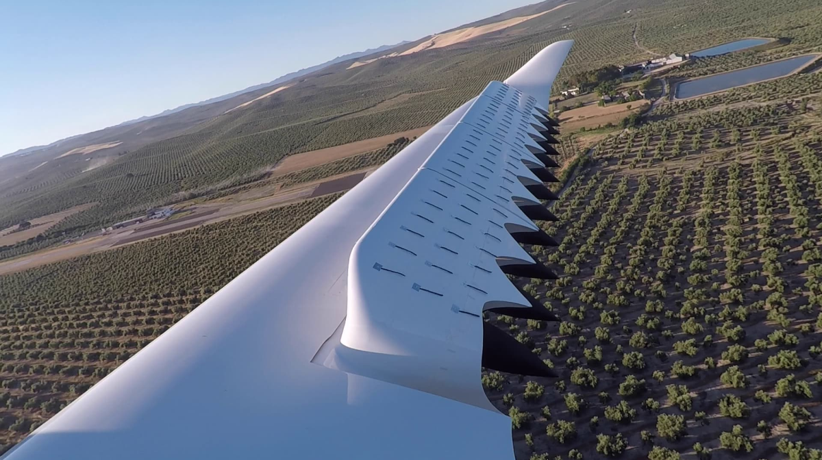 Wing of Lilium's Phoenix 2 demonstrator