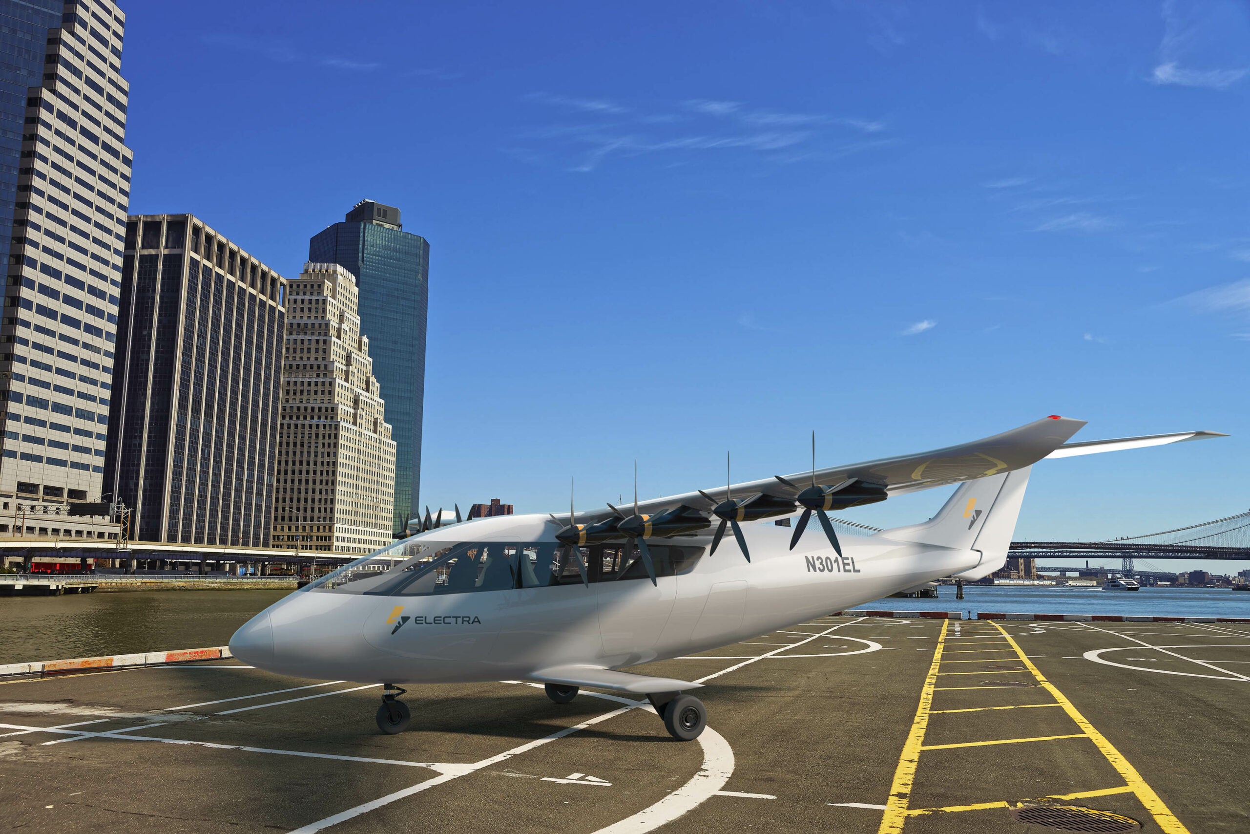 An artist rendering of Electra's eSTOL