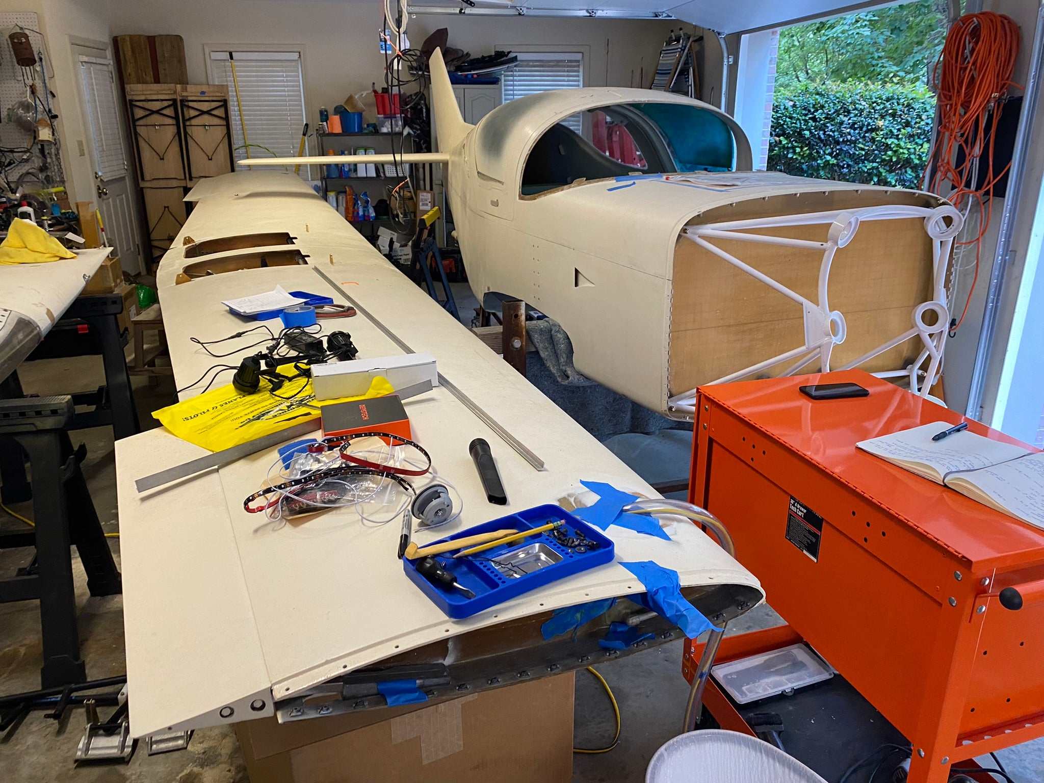 Glasair kit. With an experimental, the owner can perform all maintenance.