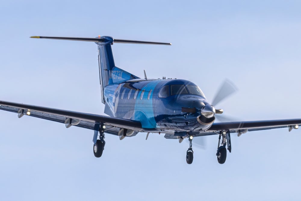 A Pilatus PC-12.