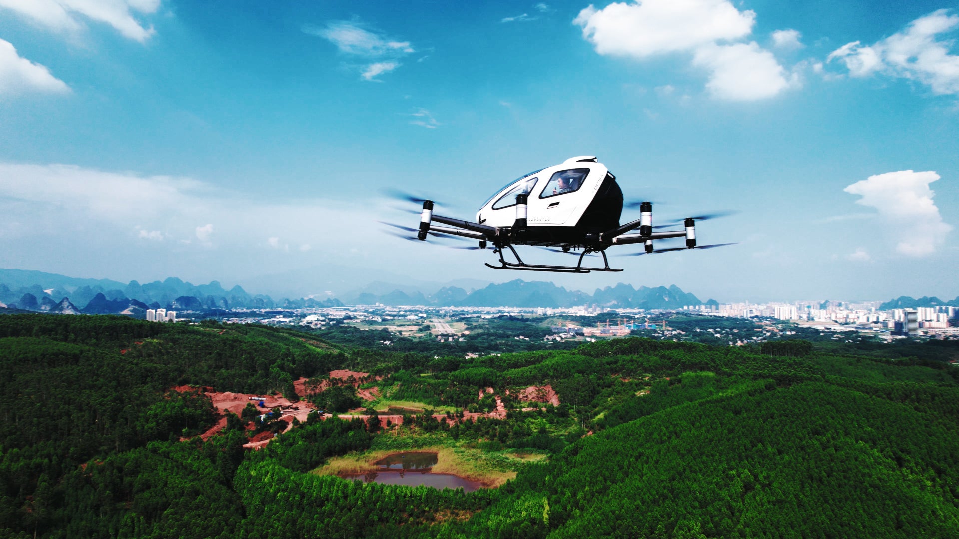 EHang AAM eVTOL aircraft