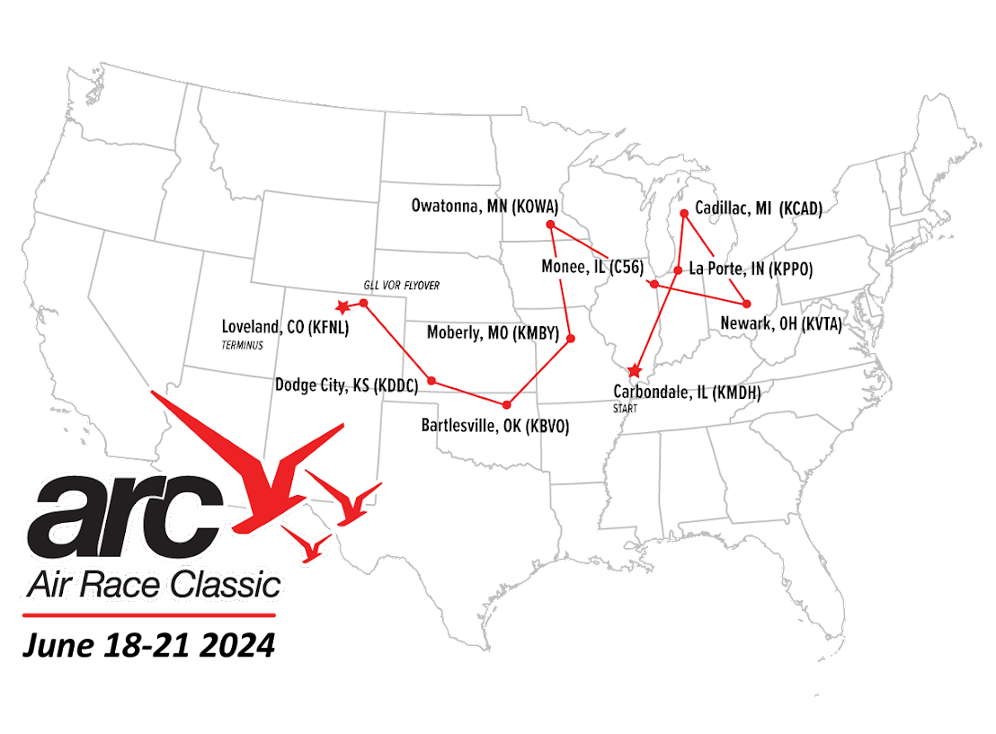Air Race Classic 2024 Map