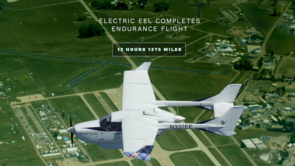 Ampaire hybrid-electric aircraft record flight