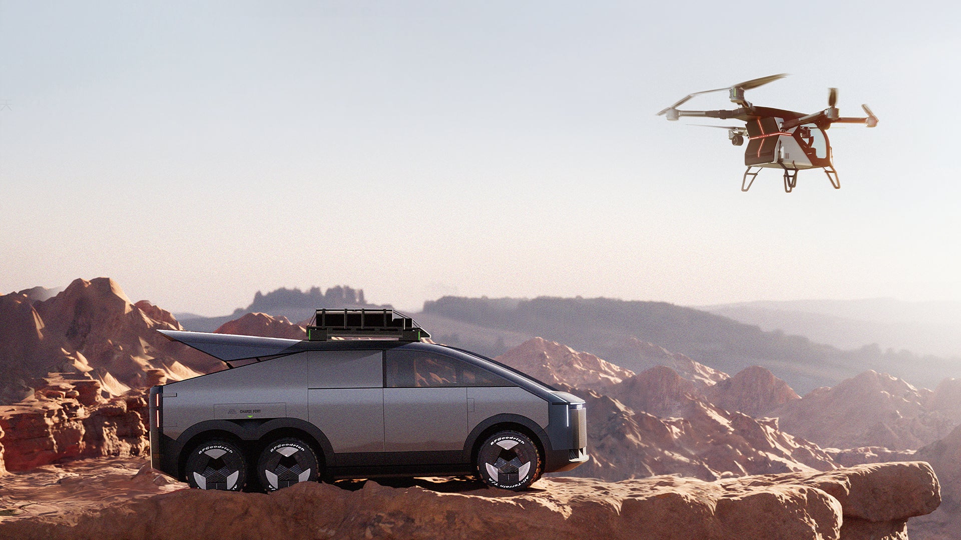 XPeng AeroHT flying car eVTOL design concept