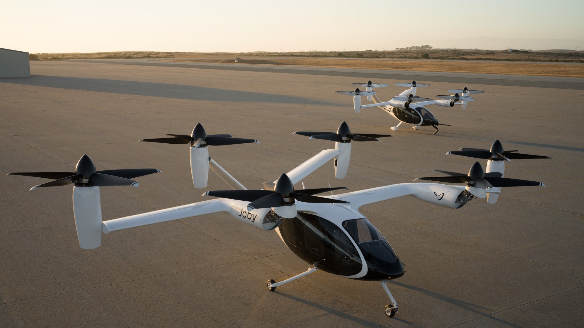 Joby prototype eVTOL air taxi aircraft Marina California