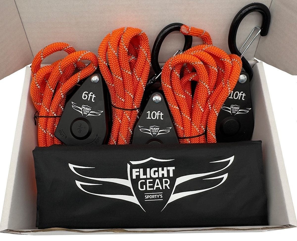 Flight Gear Pull-Down Tiedown Set