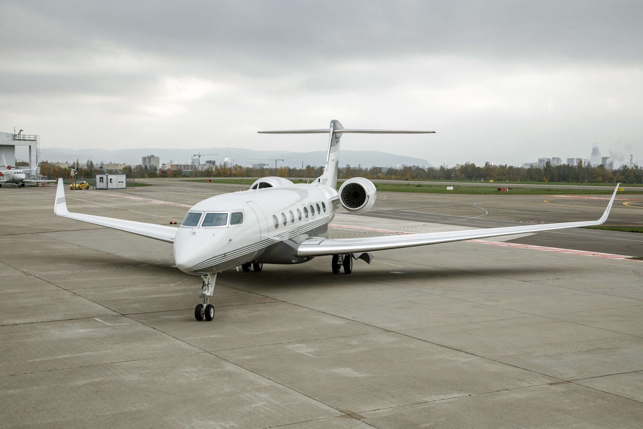Jet on a taxiway