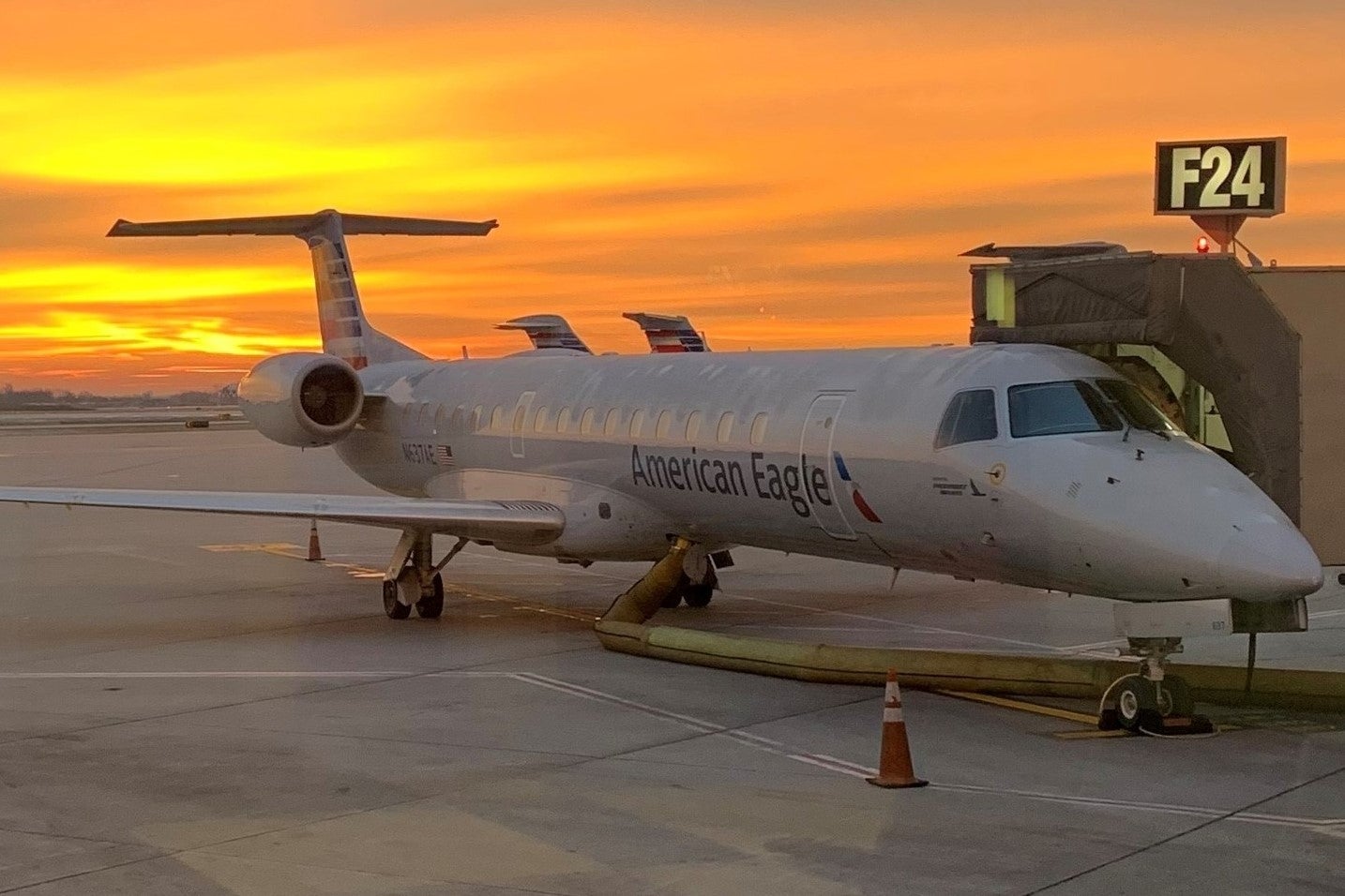 A regional jet operated by Piedmont.