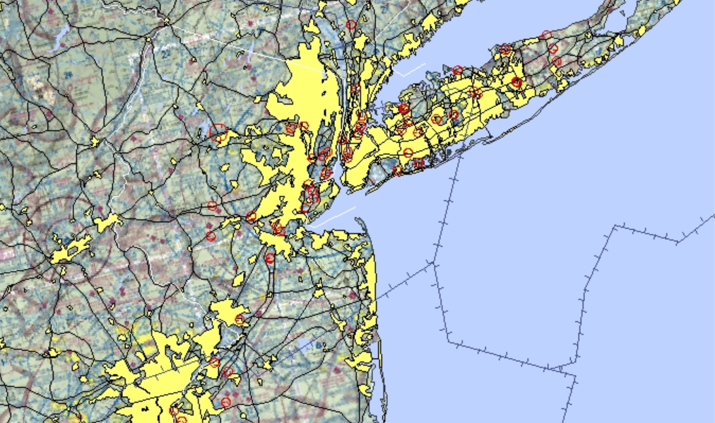 FAA temporary flight restriction TFR drones New Jersey New York