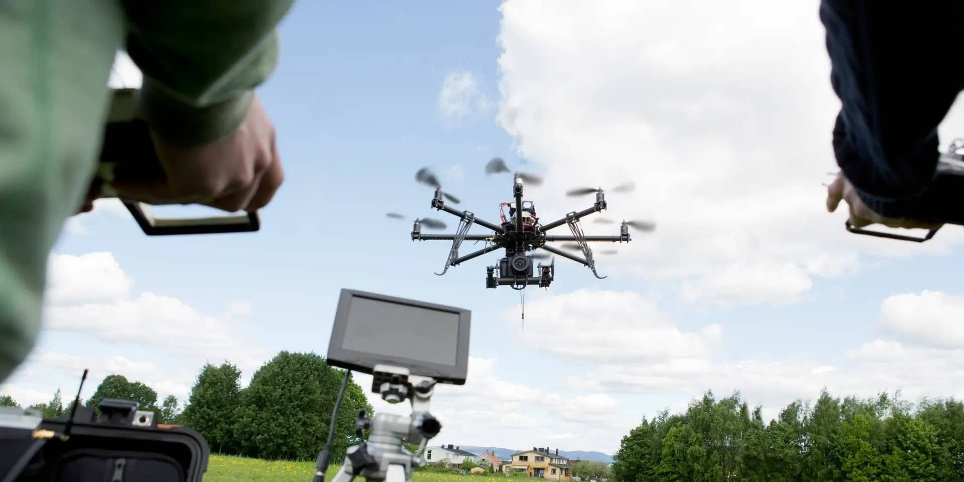 Drone in flight