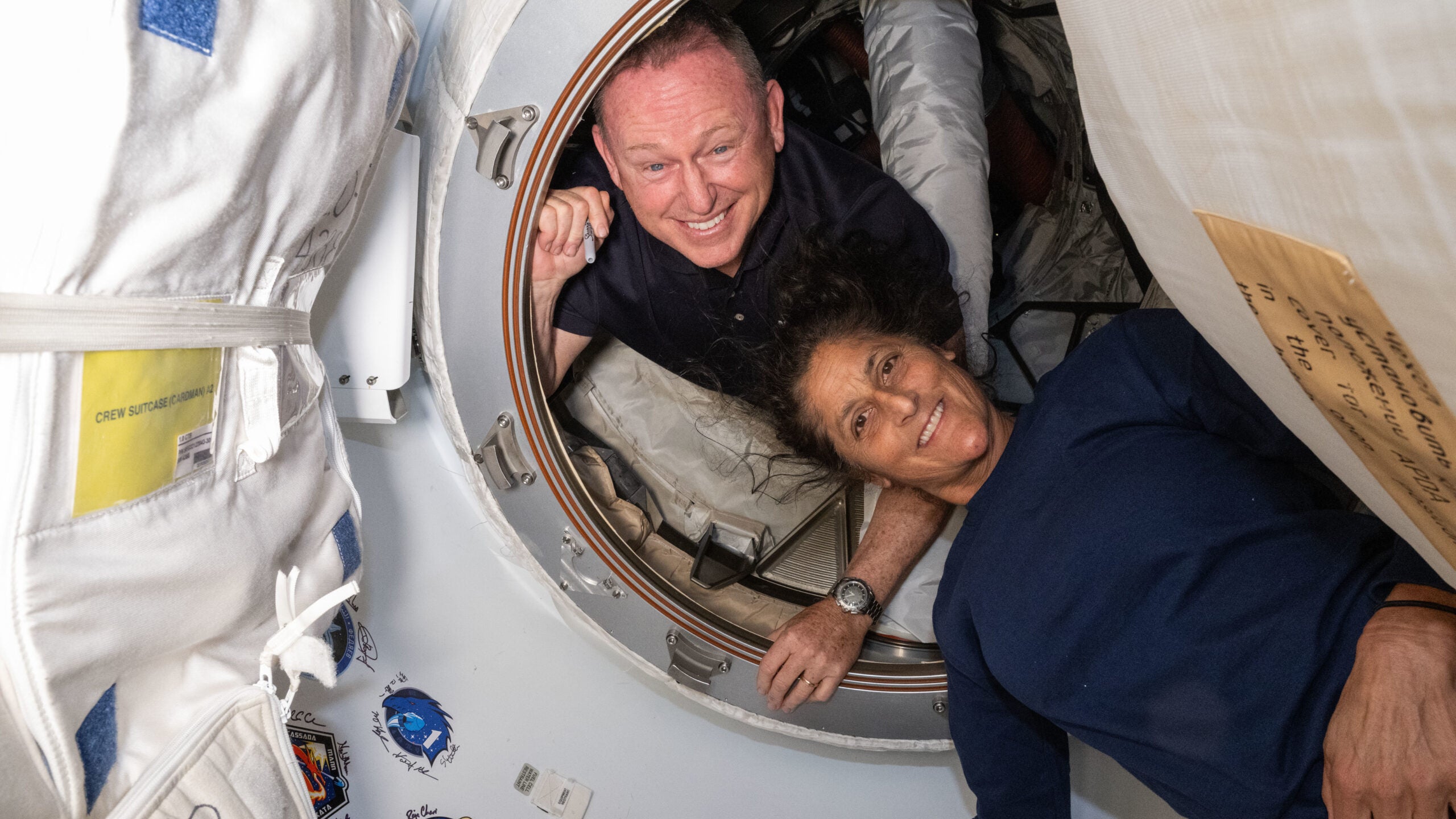Butch Wilmore Suni Williams Boeing Starliner astronauts ISS