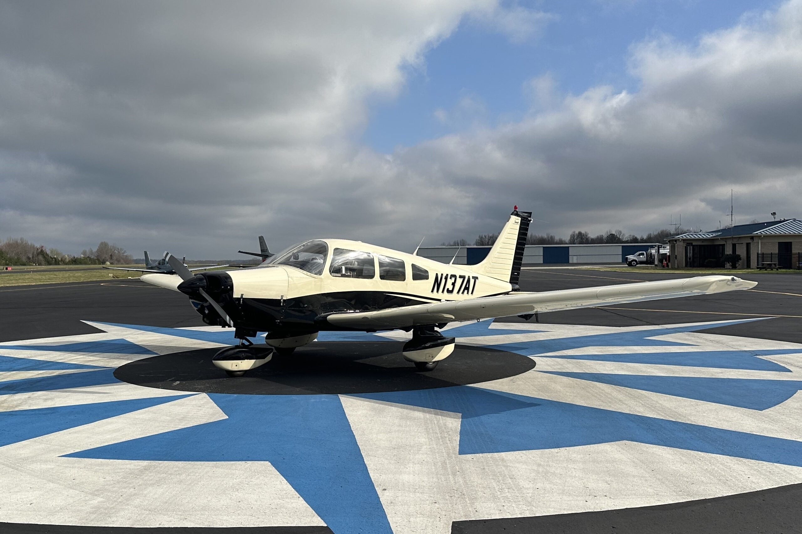 Small plane on the ground