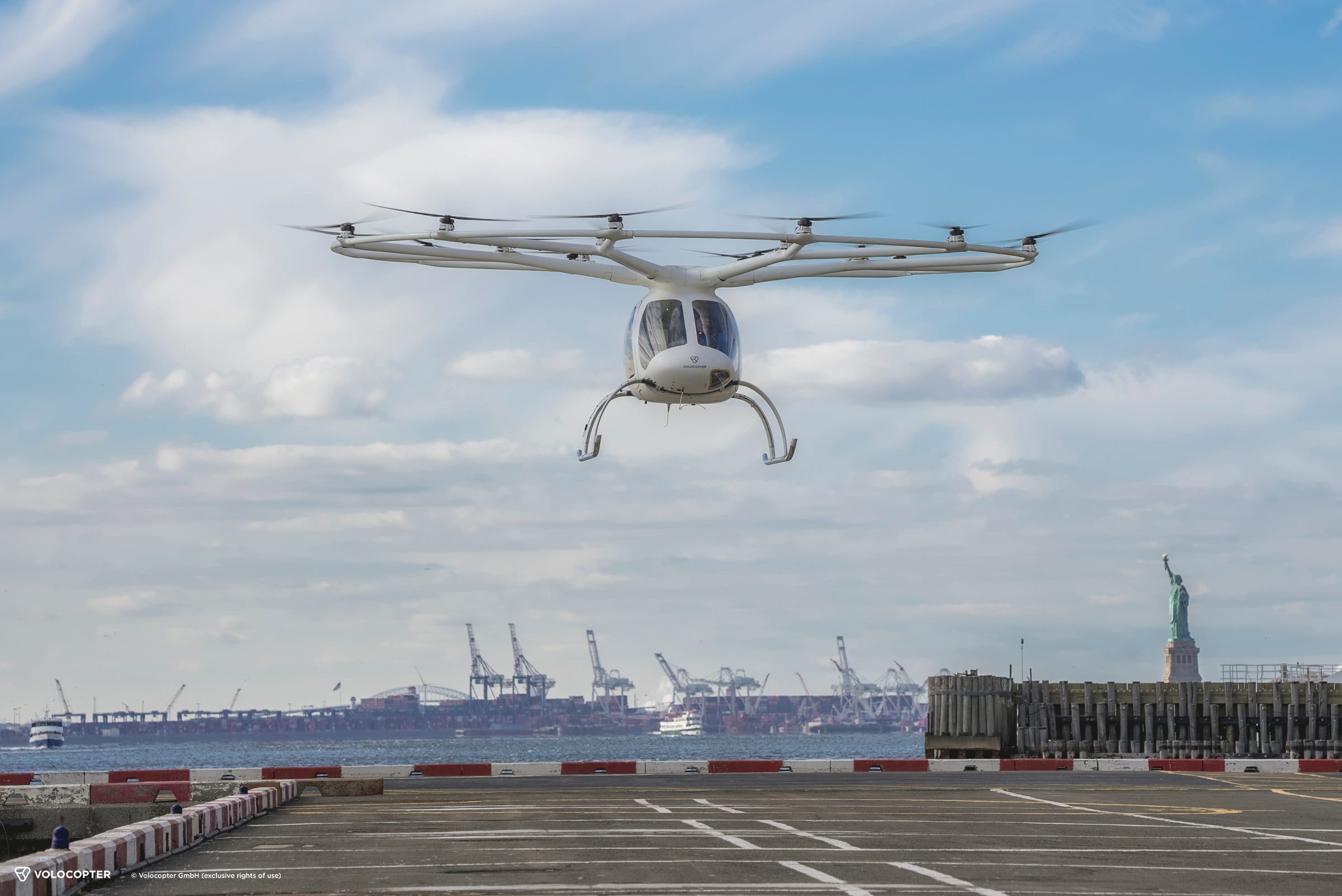 Volocopter VoloCity eVTOL electric air taxi New York