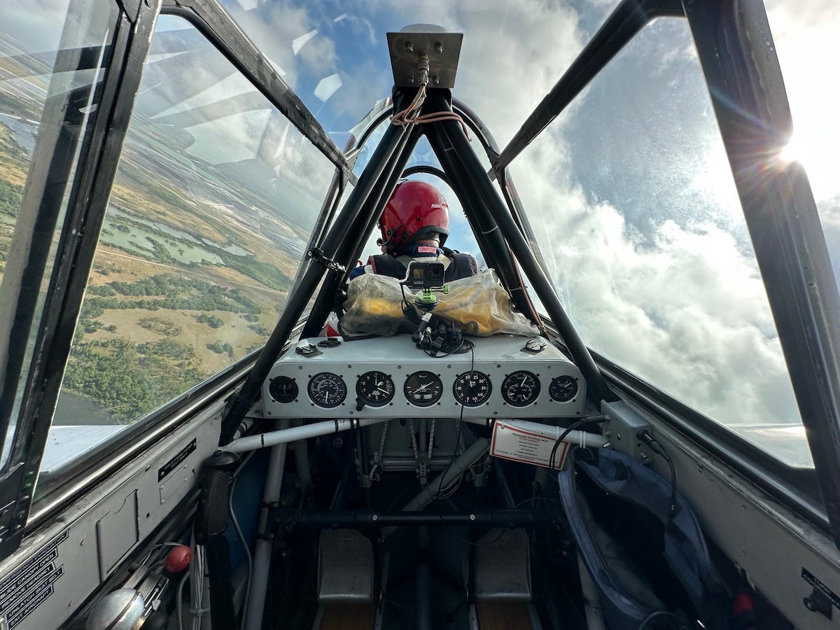 Warbird flying