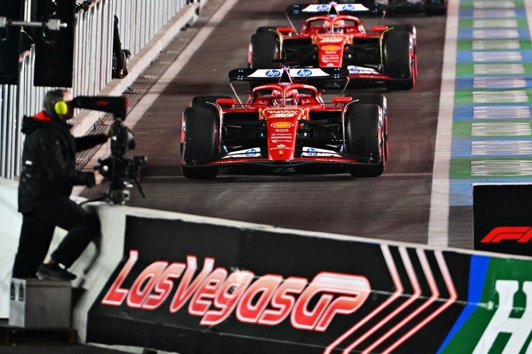 Car racing in the Las Vegas Grand Prix