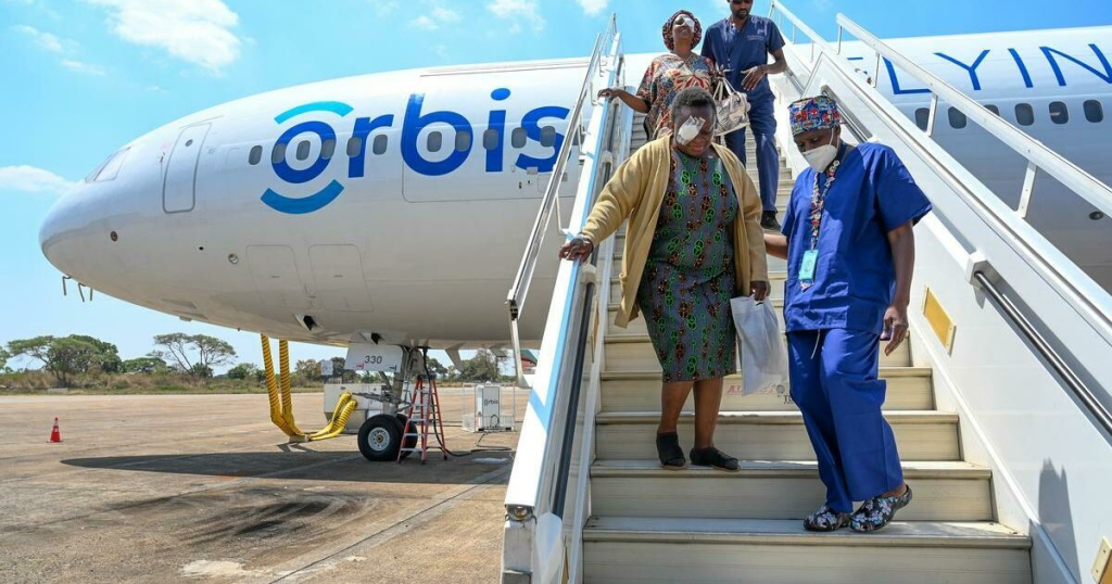 An Orbis International aircraft