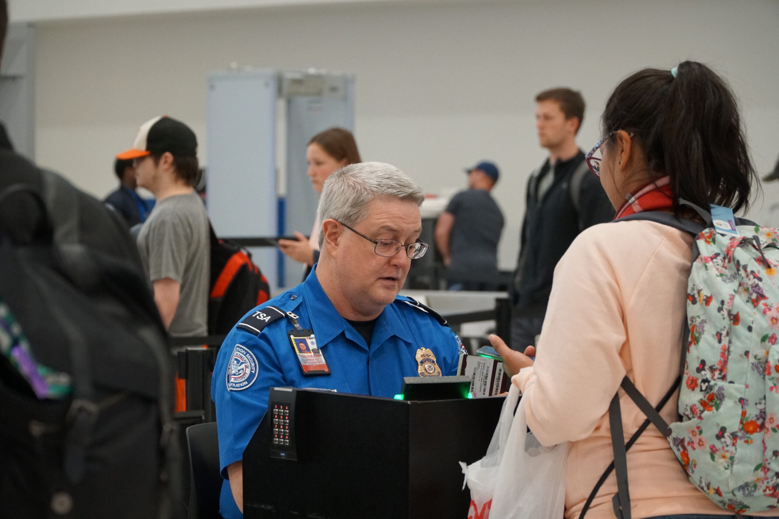 TSA screening airport passenger