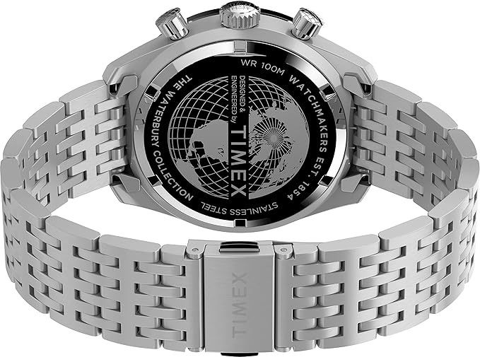 Waterbury Metropolitan Chronograph 41 mm Stainless Steel Bracelet Watch