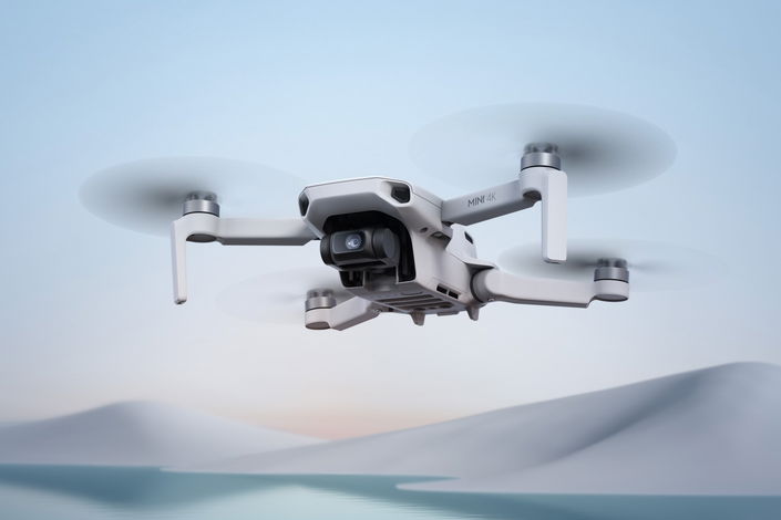 DJI drone in action