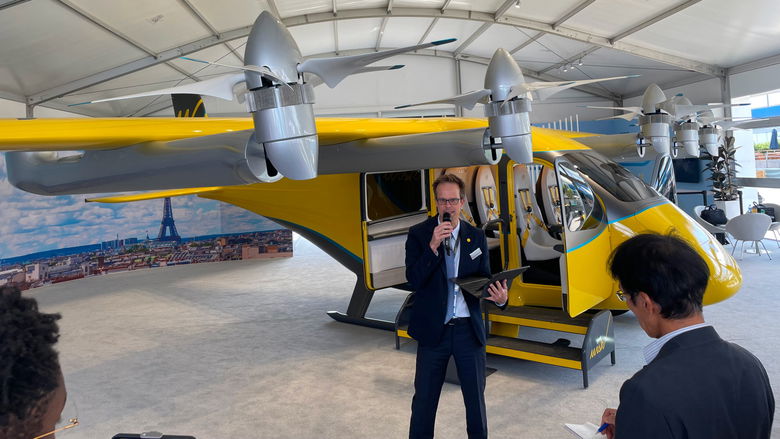 Wisk Aero Generation 6 electric self-flying eVTOL air taxi at Paris Air Show