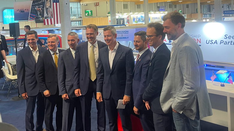 FAA DOT Sean Duffy Chris Rocheleau AAM announcement at Paris Air Show
