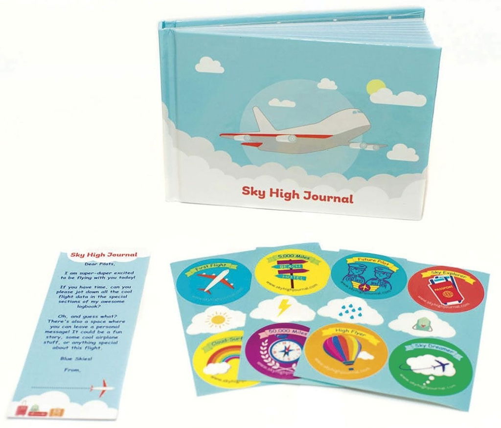 Sky High Journal for kids when flying