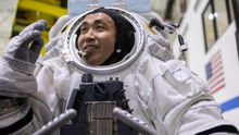 Axiom space AxEMU NASA spacesuit