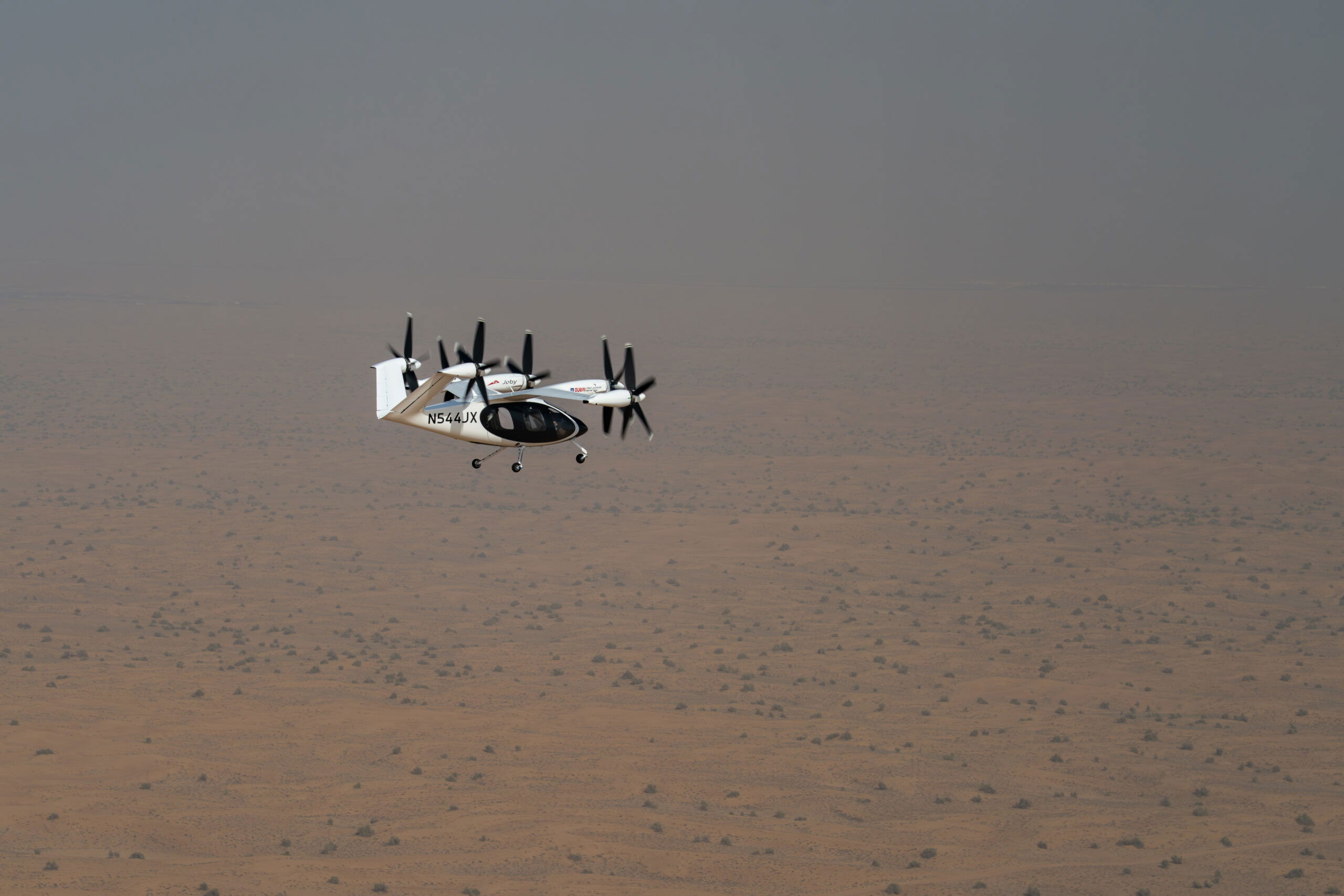 Joby Aviation S4 eVTOL air taxi in Dubai UAE