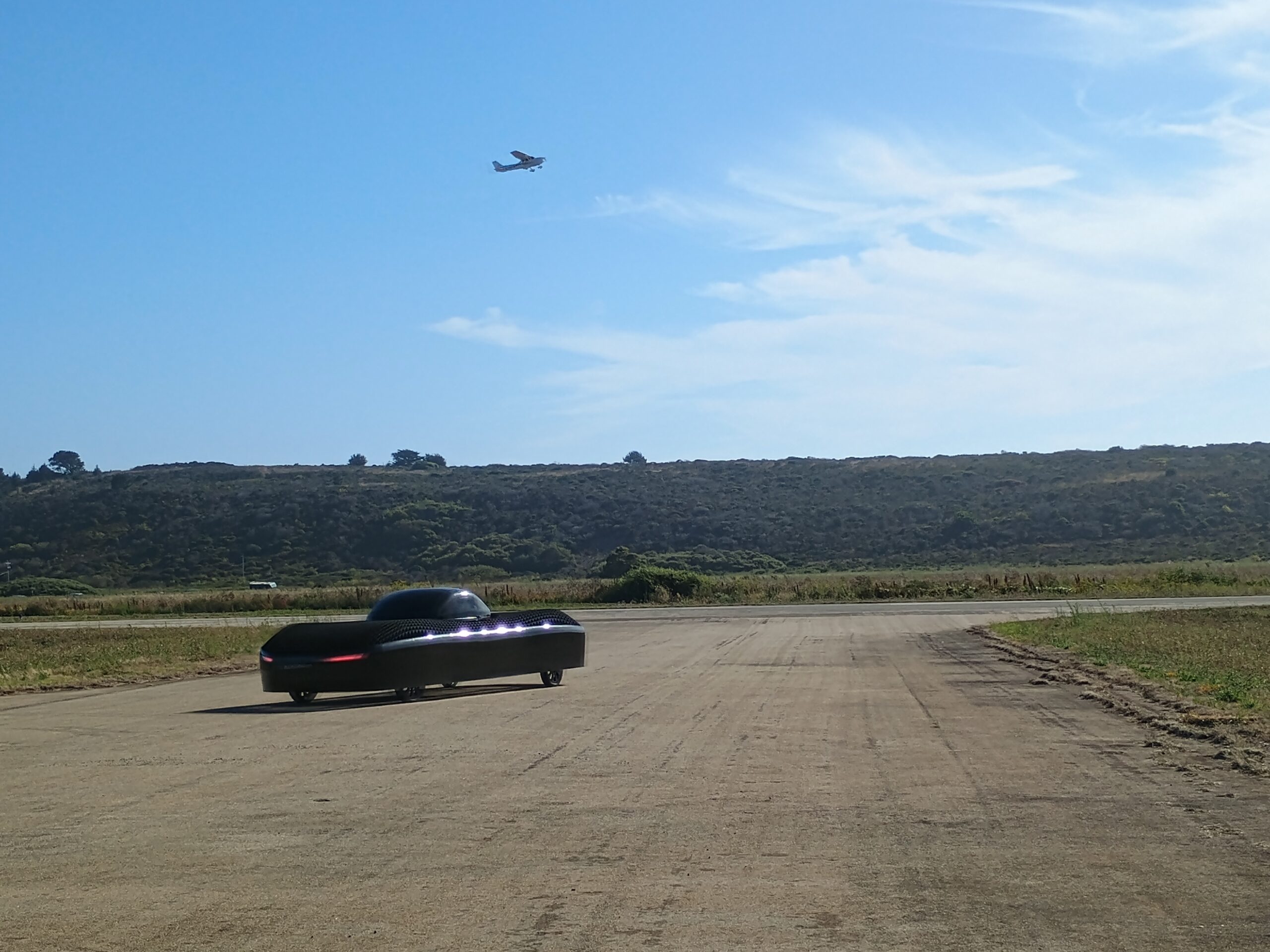 Alef flying car airport flight testing